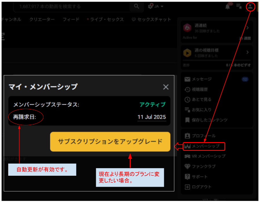Faphouseの紹介記事用で有効期限確認をする画面のスクリーンショット。