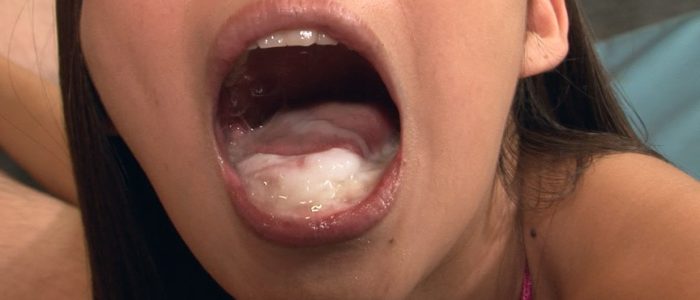 口の中の固形ザーメンを見せつけるメイサの精飲シーン｜spc-0344 ダイジェスト